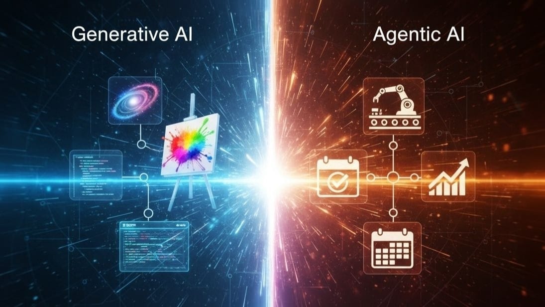 generative ai vs agentic ai